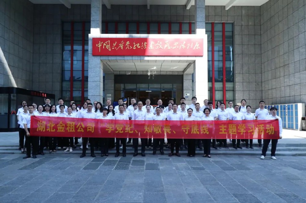 湖北金租组织“学党纪、知敬畏、守底线”主题学习活动